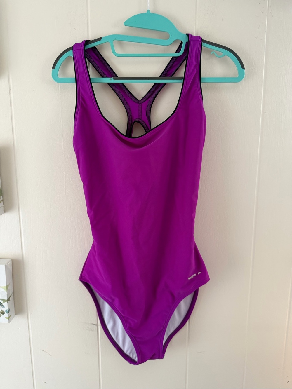 Speedo Magenta One-Piece Racerback Swim Suit